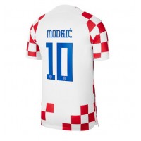 Camiseta Croacia Luka Modric #10 Primera Equipación Mundial 2022 manga corta
